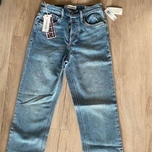 High Rise Straight Jeans